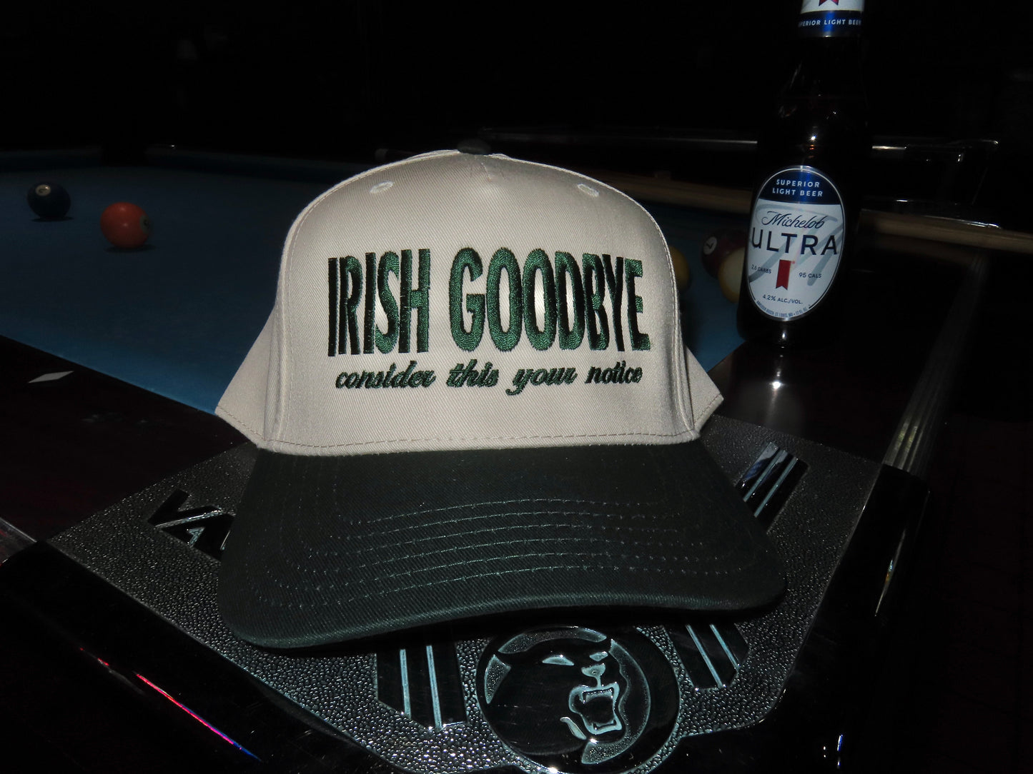 Irish Goodbye - Dark Green/Cream