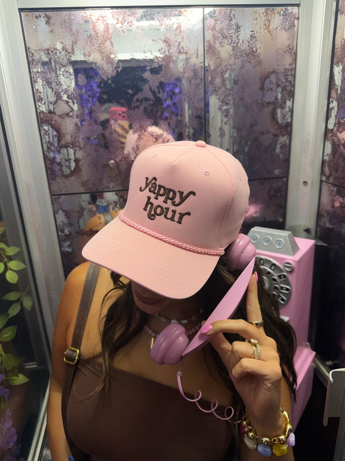 Yappy Hour - Pink/Brown