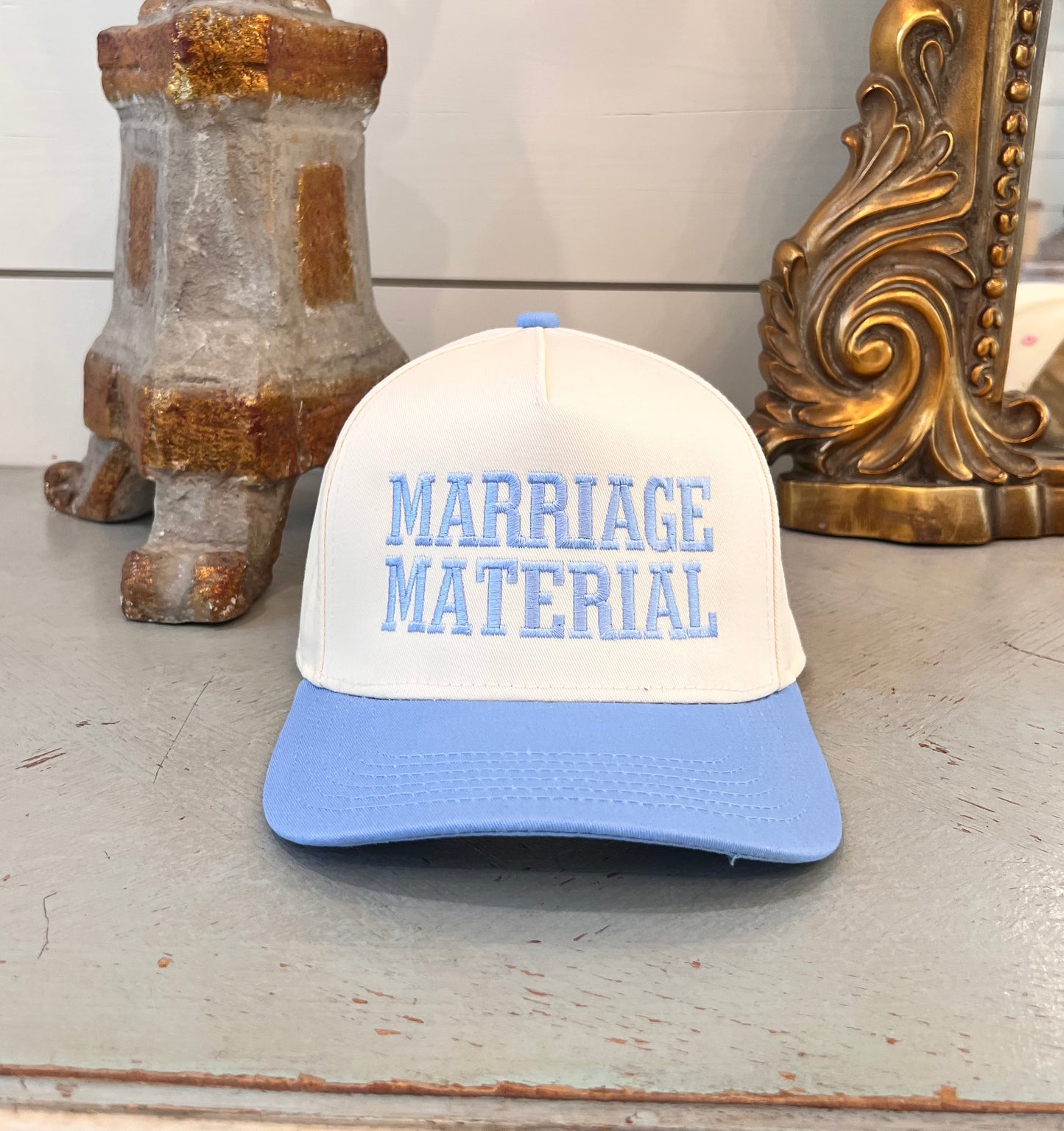 Marriage Material - Light Blue/Cream