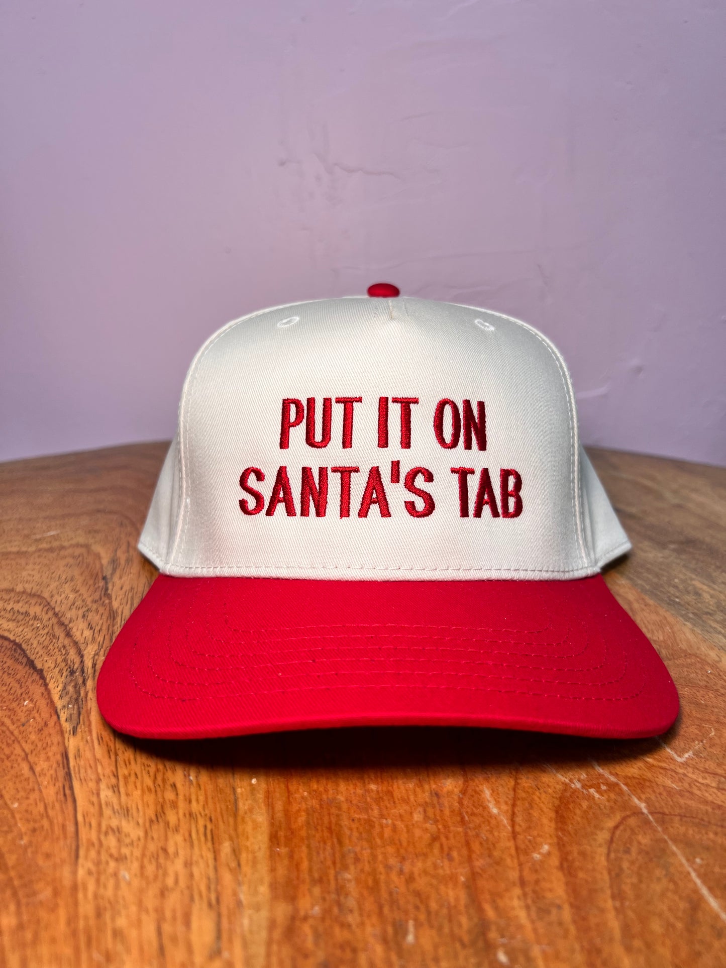 Santa’s Tab - Red/Natural