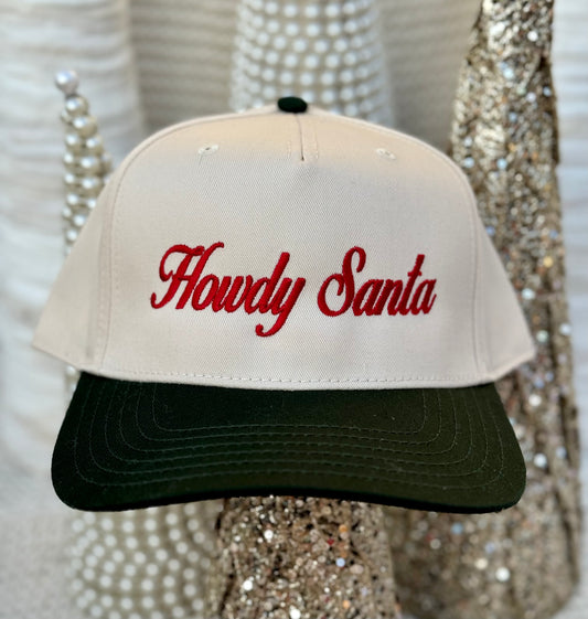 Howdy Santa - Dark Green/Natural