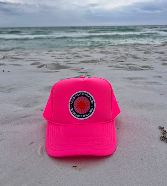 I Wish I Was Sunbathing - Hot Pink