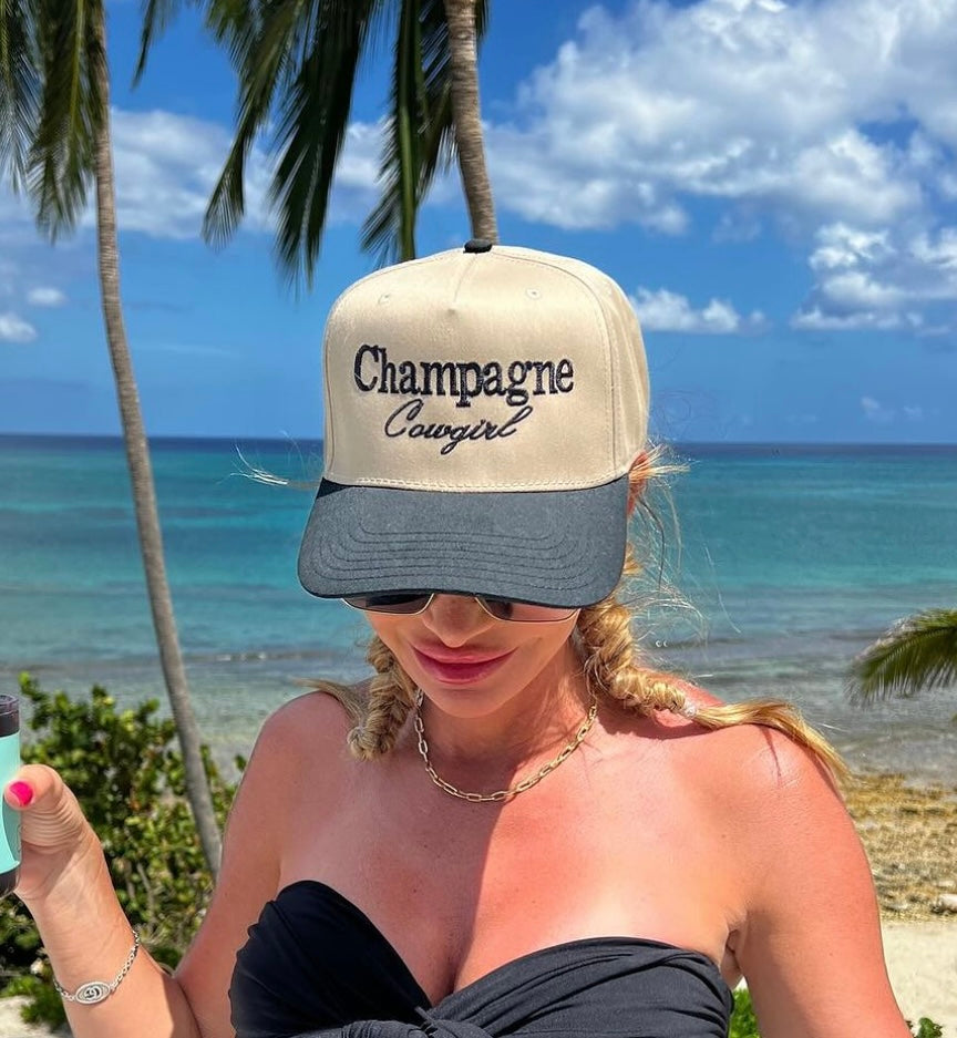 Champagne Cowgirl - Black/Khaki