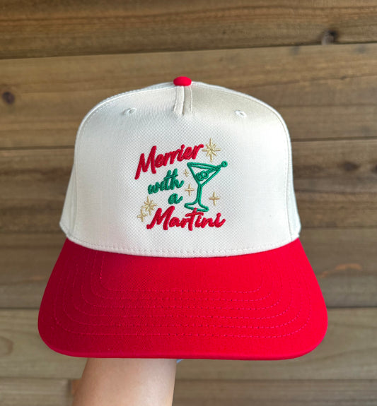 Merrier With A Martini - Red/Natural