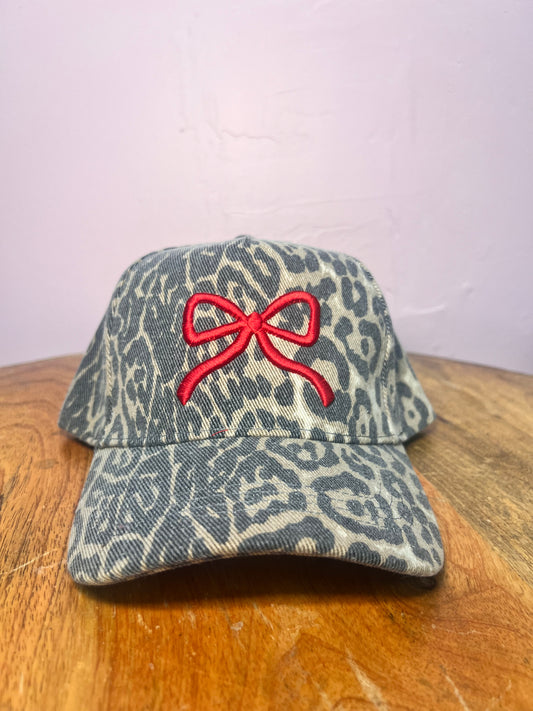 Red Bow - Leopard