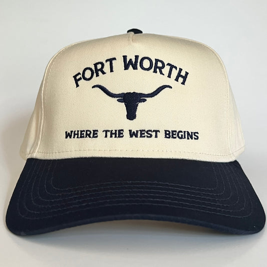 Fort Worth, Where The West Begins - Navy/Natural