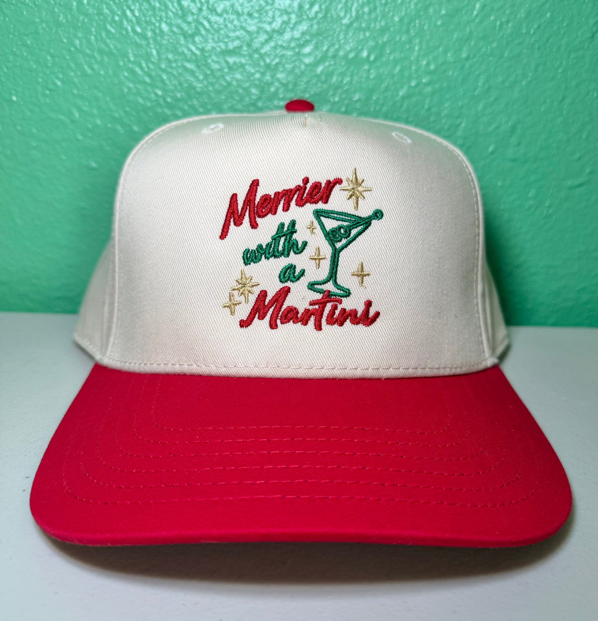 Merrier With A Martini - Red/Natural