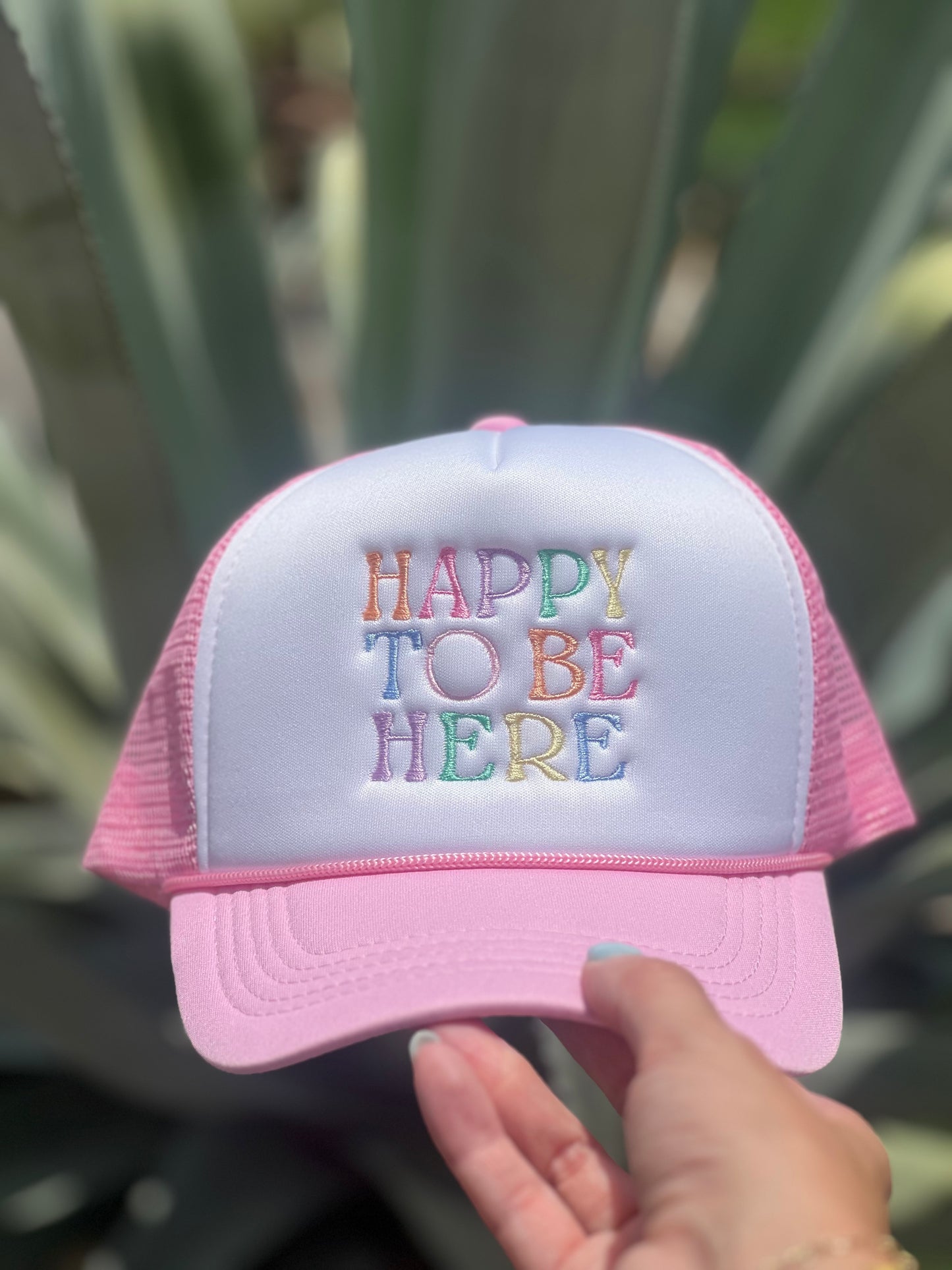 Happy To Be Here - Pink/White