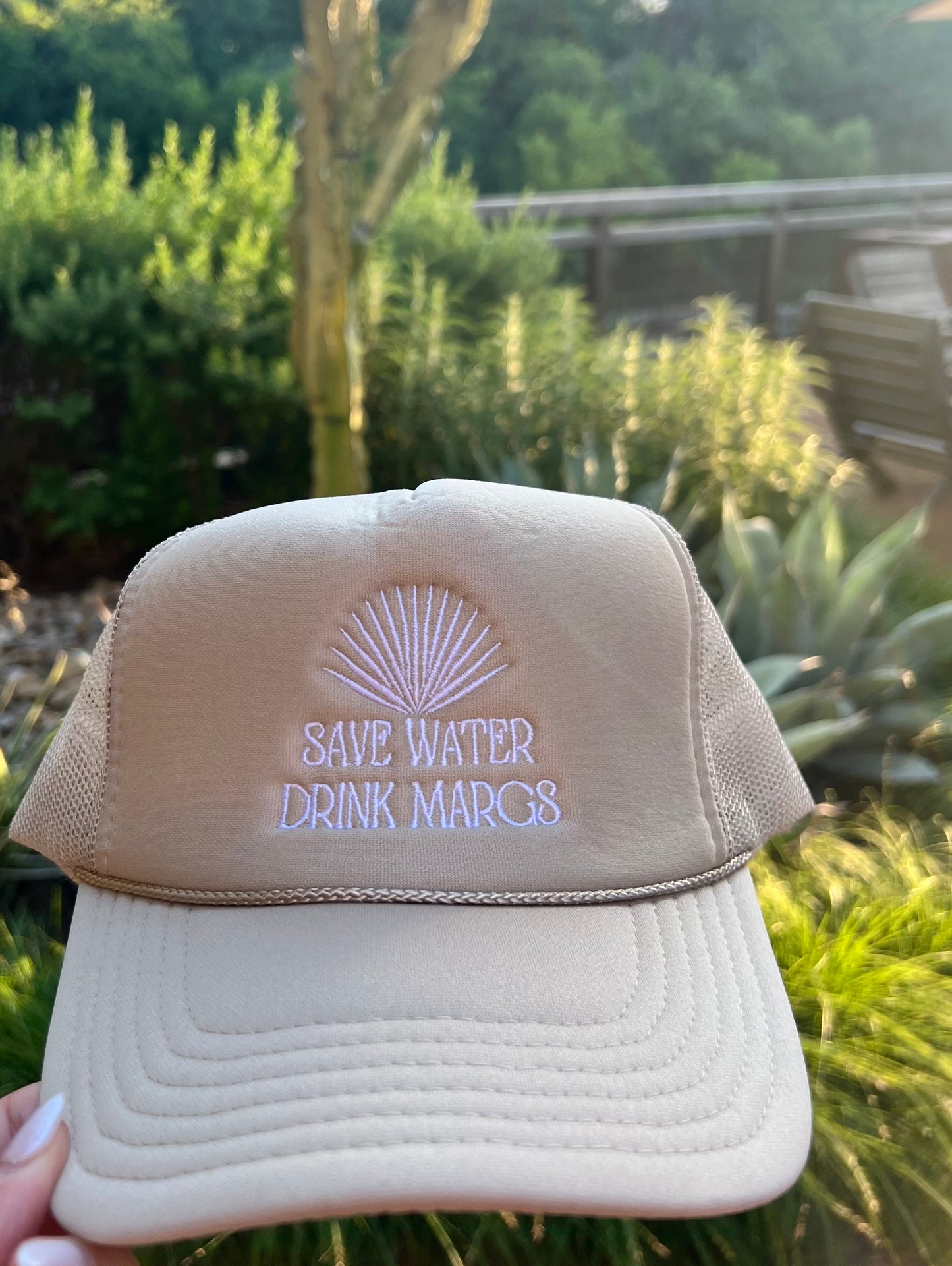 Save Water Drink Margs - Dark Beige